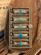 The Caribou Turquoise Cuffs-Bracelets & Cuffs-Calli Co., Turquoise and Silver Jewelry, Native American Handmade, Zuni Tribe, Navajo Tribe, Brock Texas