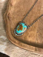 The Ballena Necklace in Turquoise, 2-Necklaces-Calli Co., Turquoise and Silver Jewelry, Native American Handmade, Zuni Tribe, Navajo Tribe, Brock Texas