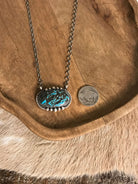 The Ballena Necklace in Turquoise, 3-Necklaces-Calli Co., Turquoise and Silver Jewelry, Native American Handmade, Zuni Tribe, Navajo Tribe, Brock Texas