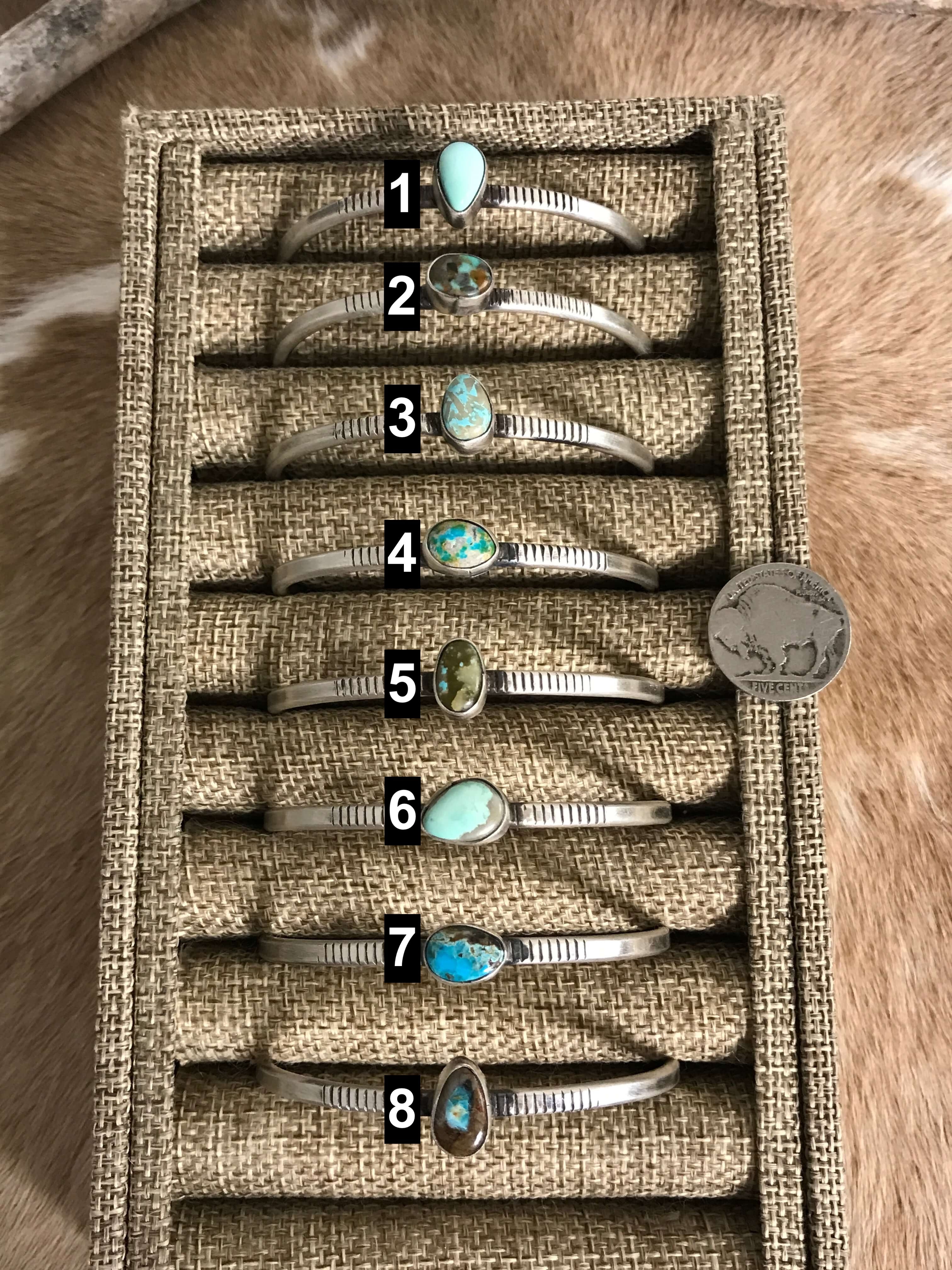 The Gladstone Cuffs-Bracelets & Cuffs-Calli Co., Turquoise and Silver Jewelry, Native American Handmade, Zuni Tribe, Navajo Tribe, Brock Texas