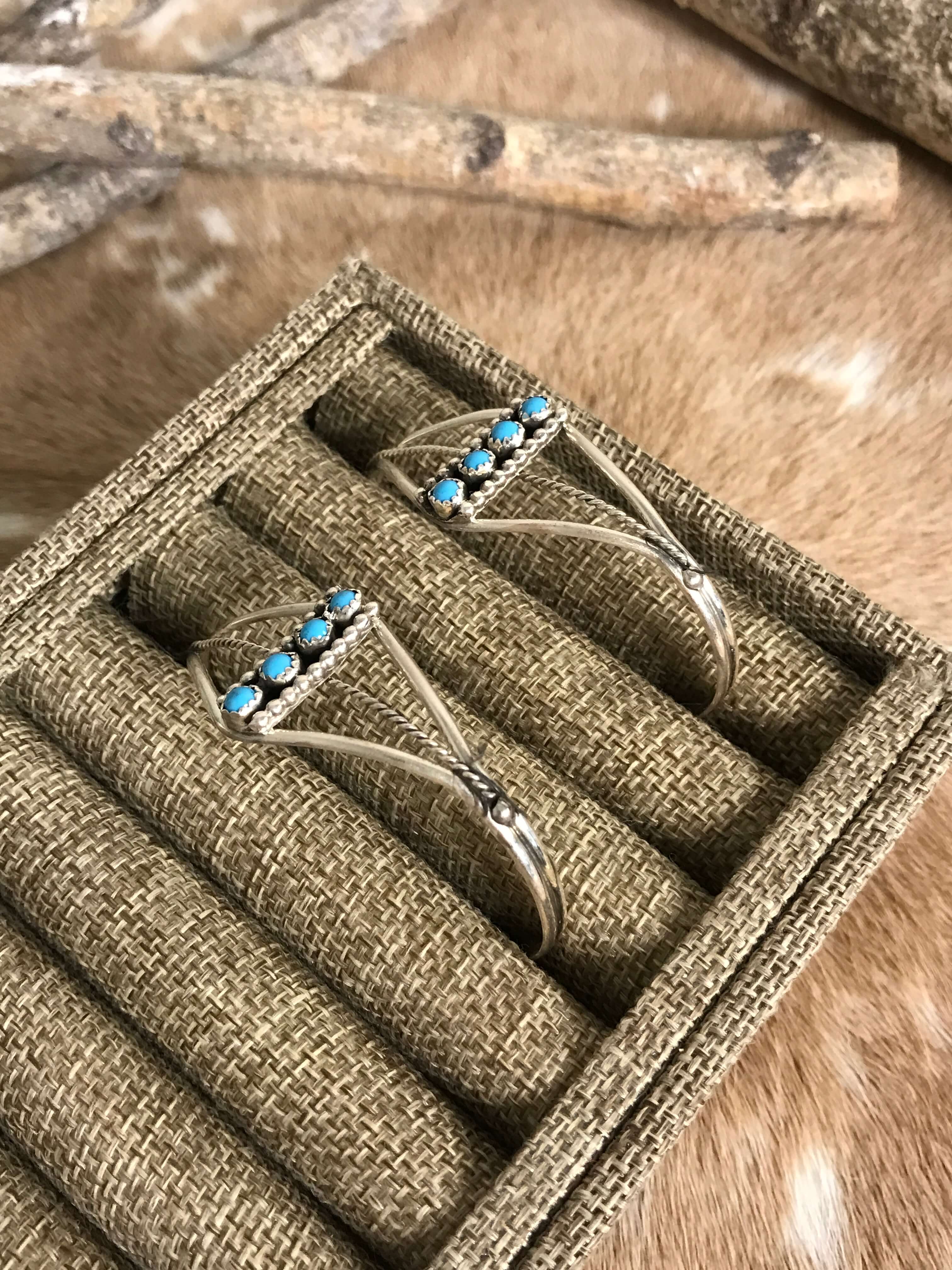 The Jilly Cuffs-Bracelets & Cuffs-Calli Co., Turquoise and Silver Jewelry, Native American Handmade, Zuni Tribe, Navajo Tribe, Brock Texas