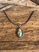 The Wilcox Turquoise Pendant, 1-Pendants-Calli Co., Turquoise and Silver Jewelry, Native American Handmade, Zuni Tribe, Navajo Tribe, Brock Texas