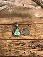 The Wilcox Turquoise Pendant, 2-Pendants-Calli Co., Turquoise and Silver Jewelry, Native American Handmade, Zuni Tribe, Navajo Tribe, Brock Texas