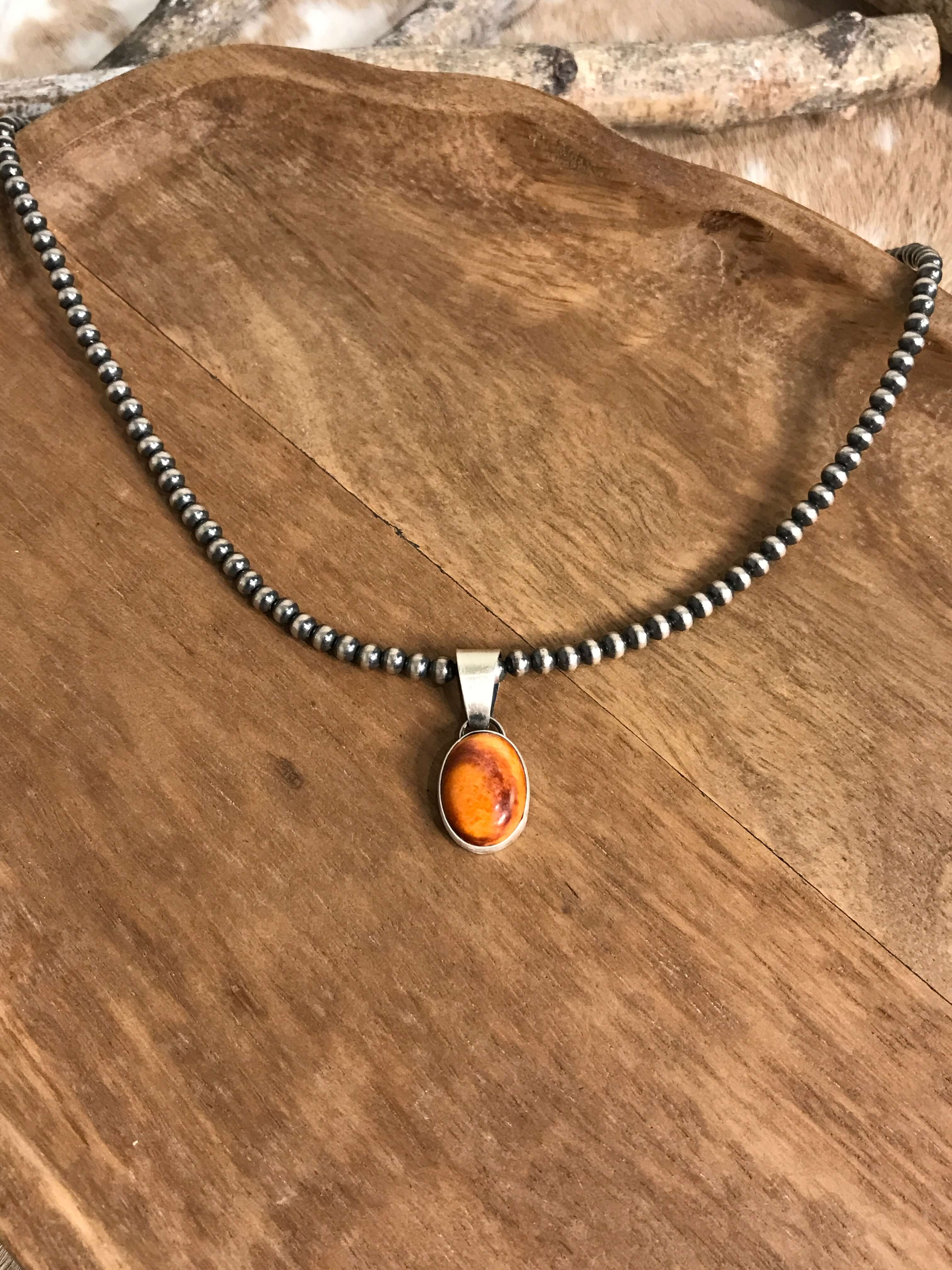 The Edmond Pendants in Spiny-Pendants-Calli Co., Turquoise and Silver Jewelry, Native American Handmade, Zuni Tribe, Navajo Tribe, Brock Texas