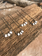 The Rexford Pink Conch 3 Stone Necklaces-Necklaces-Calli Co., Turquoise and Silver Jewelry, Native American Handmade, Zuni Tribe, Navajo Tribe, Brock Texas