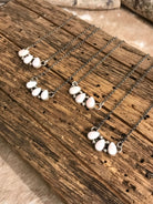 The Rexford Pink Conch 3 Stone Necklaces-Necklaces-Calli Co., Turquoise and Silver Jewelry, Native American Handmade, Zuni Tribe, Navajo Tribe, Brock Texas