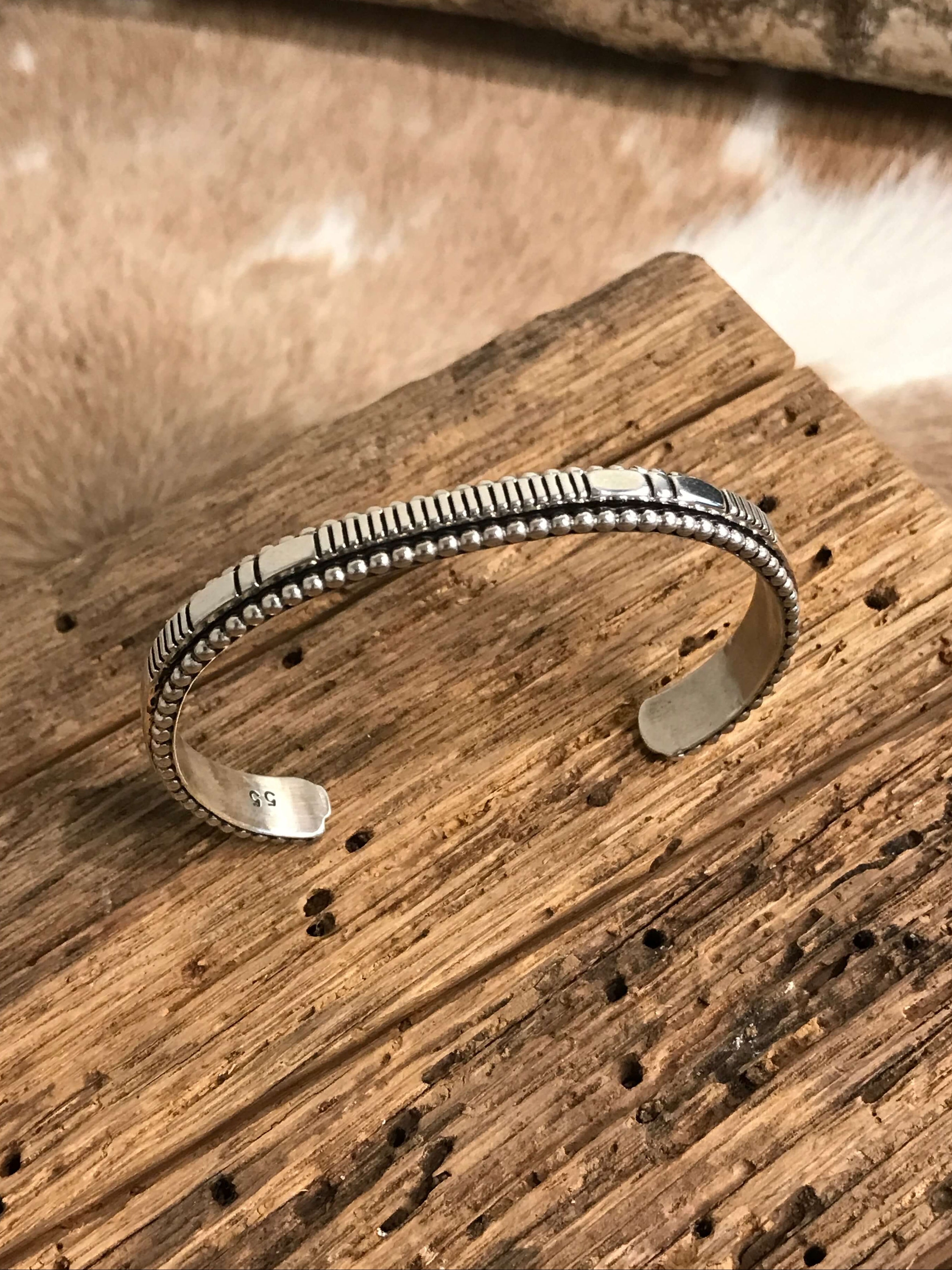 The Yellowstone Cuff-Bracelets & Cuffs-Calli Co., Turquoise and Silver Jewelry, Native American Handmade, Zuni Tribe, Navajo Tribe, Brock Texas