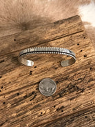 The Yellowstone Cuff-Bracelets & Cuffs-Calli Co., Turquoise and Silver Jewelry, Native American Handmade, Zuni Tribe, Navajo Tribe, Brock Texas