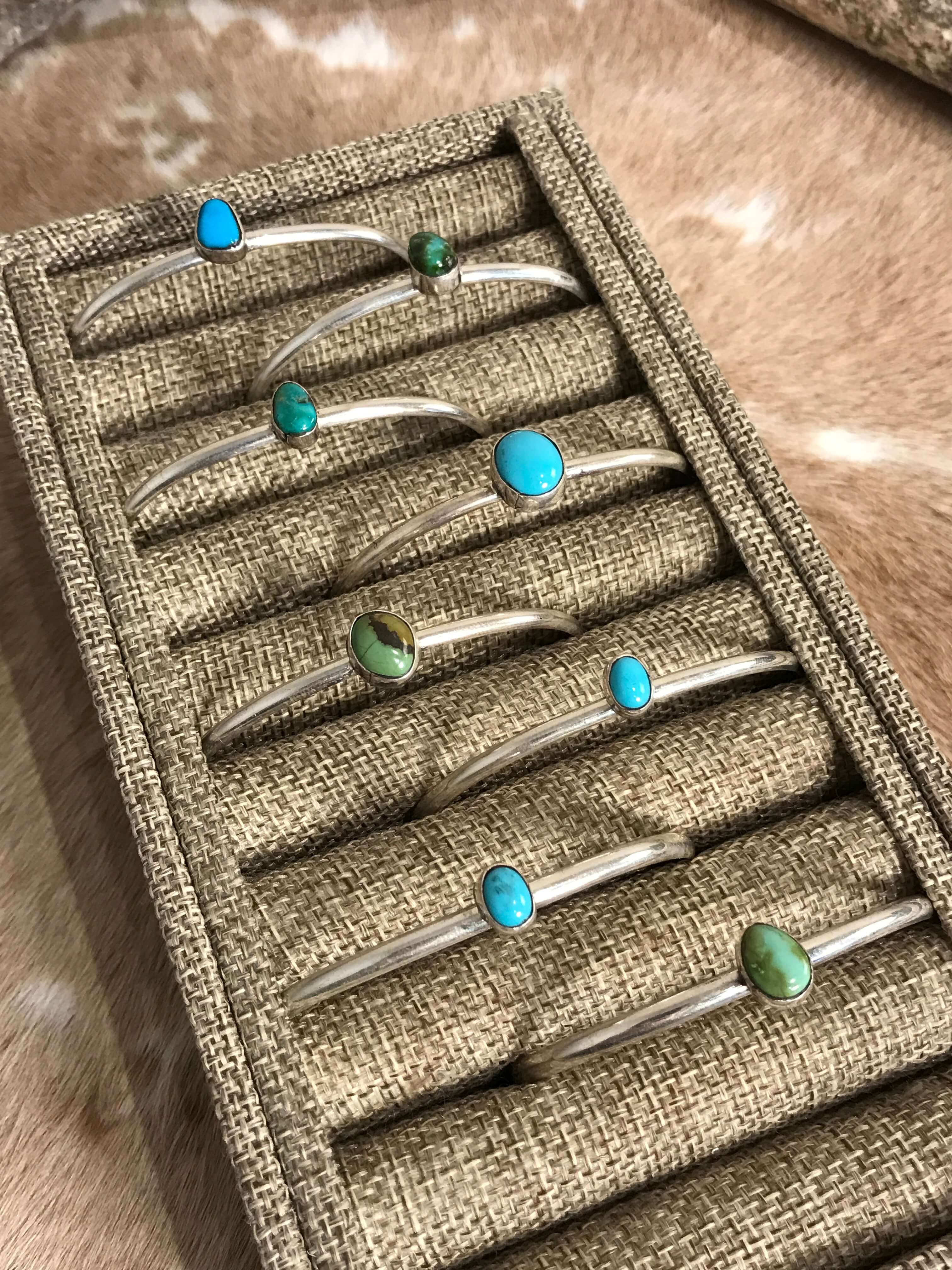 The Gleeson Cuffs-Bracelets & Cuffs-Calli Co., Turquoise and Silver Jewelry, Native American Handmade, Zuni Tribe, Navajo Tribe, Brock Texas