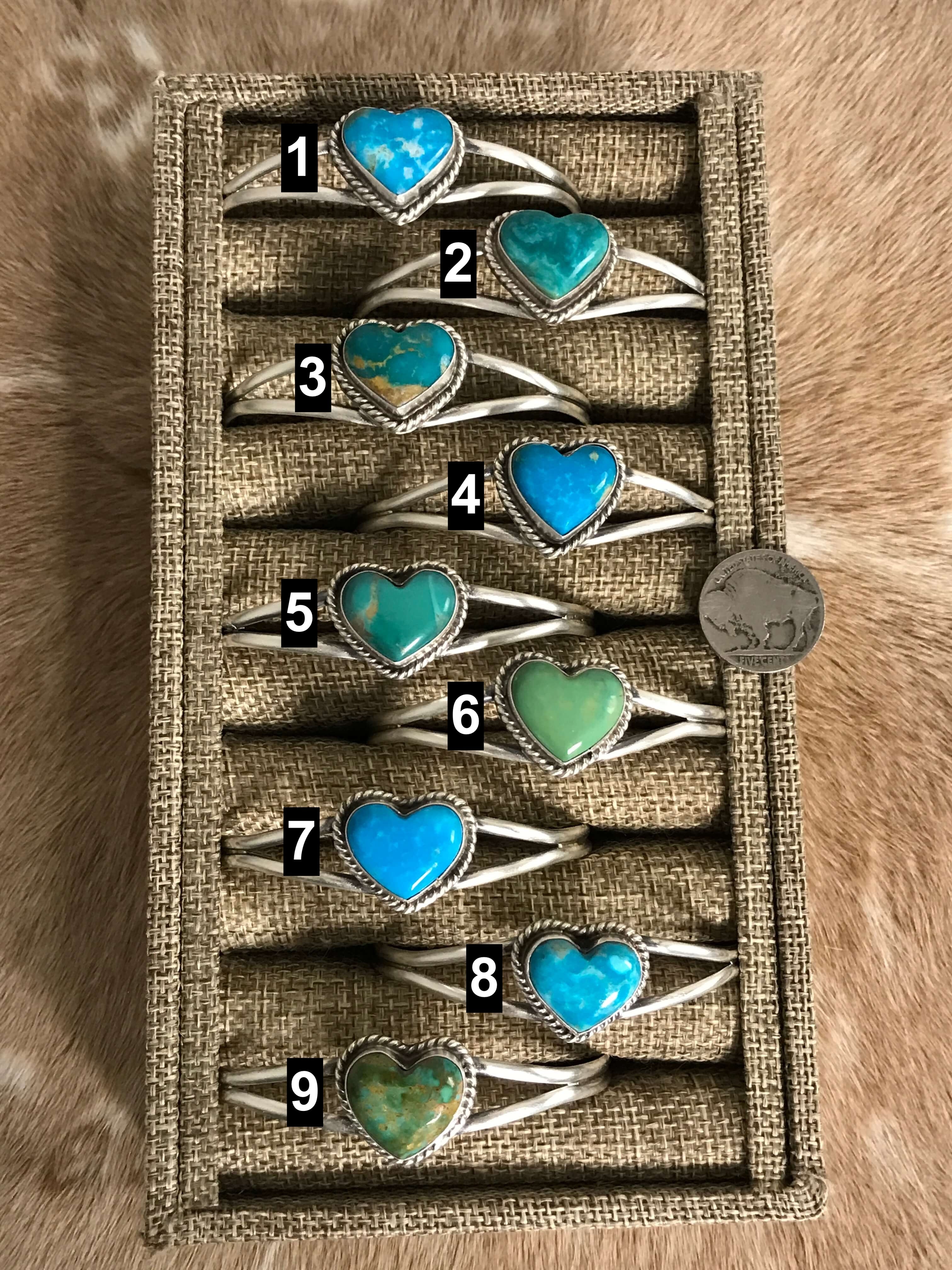 The Livy Heart Cuffs – Calli Co. Silver