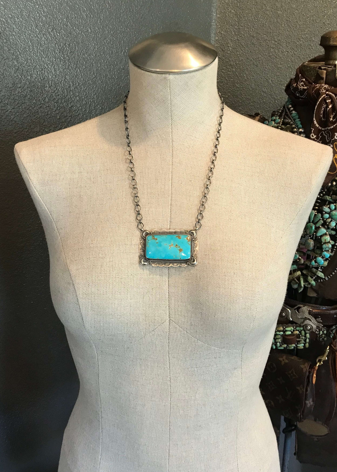 The Hidden Oaks Neckalce-Necklaces-Calli Co., Turquoise and Silver Jewelry, Native American Handmade, Zuni Tribe, Navajo Tribe, Brock Texas