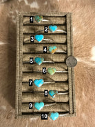 The Campo Heart Cuffs-Bracelets & Cuffs-Calli Co., Turquoise and Silver Jewelry, Native American Handmade, Zuni Tribe, Navajo Tribe, Brock Texas