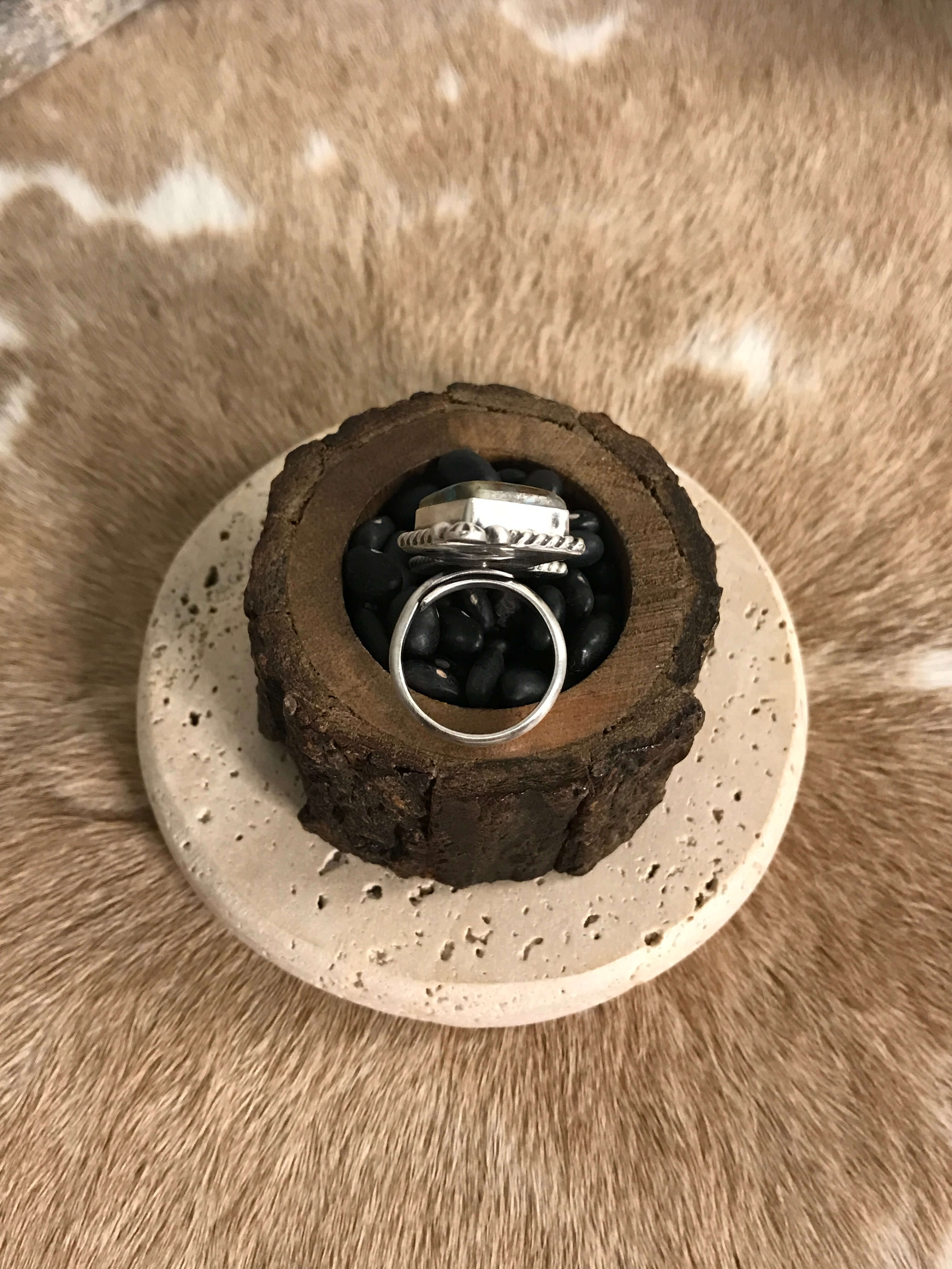 The Roanoke Adjustable Ring, 1-Rings-Calli Co., Turquoise and Silver Jewelry, Native American Handmade, Zuni Tribe, Navajo Tribe, Brock Texas