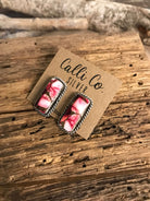 The Reid Dahlia Rose Earrings, 3-Earrings-Calli Co., Turquoise and Silver Jewelry, Native American Handmade, Zuni Tribe, Navajo Tribe, Brock Texas