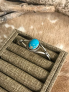 The Seven Oaks Turquoise Cuff, 2-Bracelets & Cuffs-Calli Co., Turquoise and Silver Jewelry, Native American Handmade, Zuni Tribe, Navajo Tribe, Brock Texas
