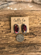 The Reid Dahlia Rose Earrings, 8-Earrings-Calli Co., Turquoise and Silver Jewelry, Native American Handmade, Zuni Tribe, Navajo Tribe, Brock Texas