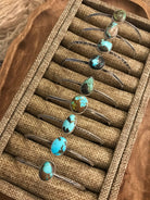 The Zillah Turquoise Cuffs-Bracelets & Cuffs-Calli Co., Turquoise and Silver Jewelry, Native American Handmade, Zuni Tribe, Navajo Tribe, Brock Texas