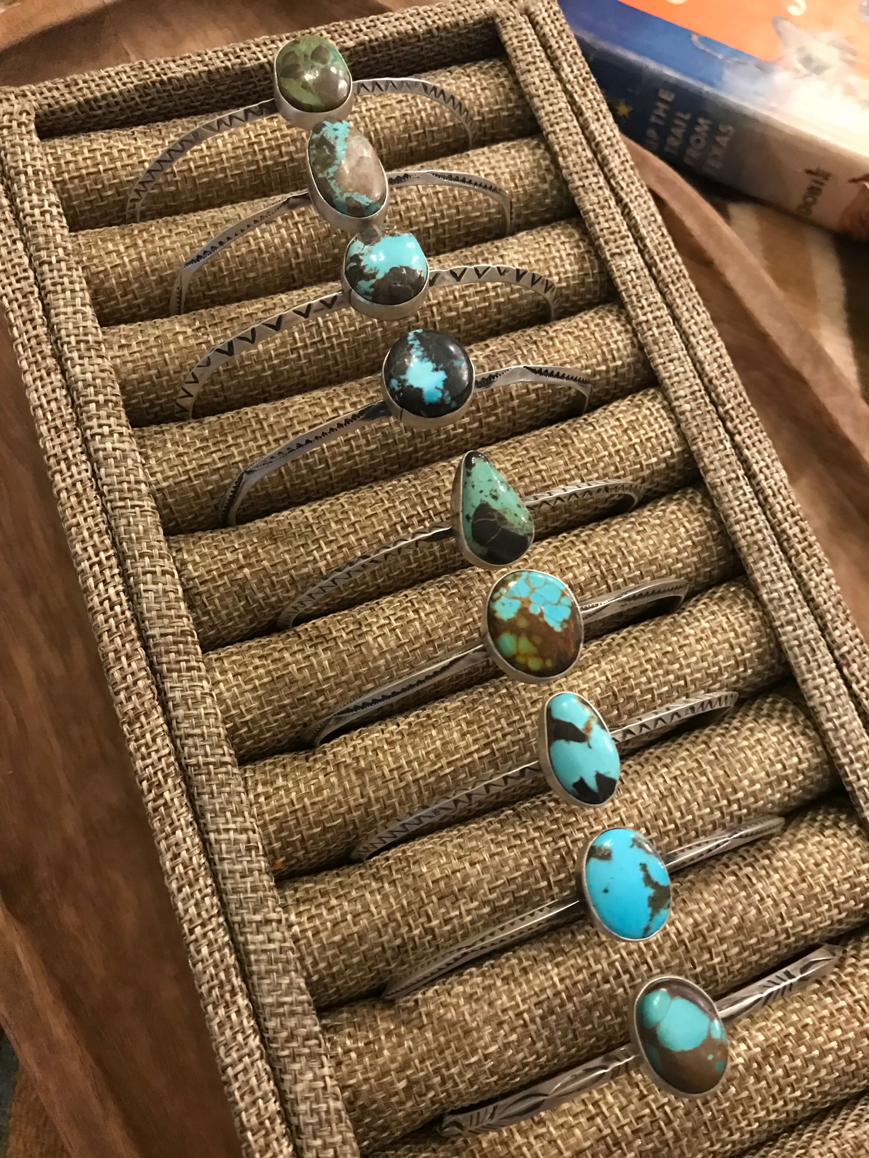 The Zillah Turquoise Cuffs-Bracelets & Cuffs-Calli Co., Turquoise and Silver Jewelry, Native American Handmade, Zuni Tribe, Navajo Tribe, Brock Texas