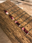 The Big Chief Necklaces in Dahlia Rose-Necklaces-Calli Co., Turquoise and Silver Jewelry, Native American Handmade, Zuni Tribe, Navajo Tribe, Brock Texas