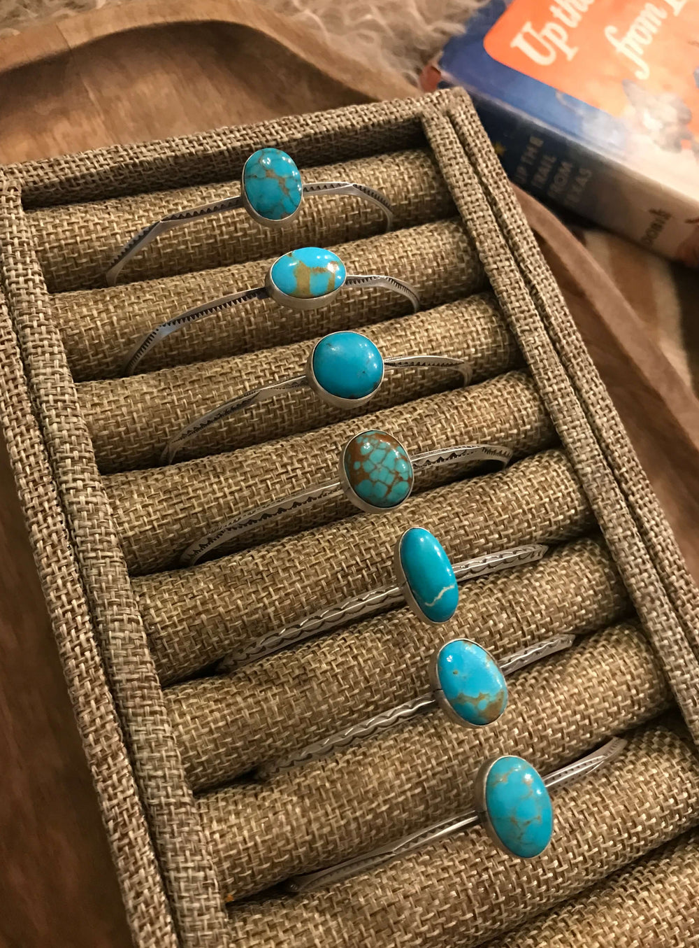 The Weaver Turquoise Cuffs-Bracelets & Cuffs-Calli Co., Turquoise and Silver Jewelry, Native American Handmade, Zuni Tribe, Navajo Tribe, Brock Texas