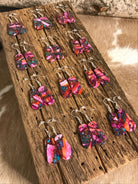 The Knight Dahlia Dangle Earrings-Earrings-Calli Co., Turquoise and Silver Jewelry, Native American Handmade, Zuni Tribe, Navajo Tribe, Brock Texas