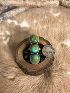 The 3 Stone Adjustable Ring, 11-Rings-Calli Co., Turquoise and Silver Jewelry, Native American Handmade, Zuni Tribe, Navajo Tribe, Brock Texas