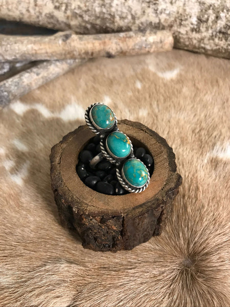 The 3 Stone Adjustable Ring, 16 – Calli Co. Silver