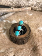 The 3 Stone Adjustable Ring, 17-Rings-Calli Co., Turquoise and Silver Jewelry, Native American Handmade, Zuni Tribe, Navajo Tribe, Brock Texas
