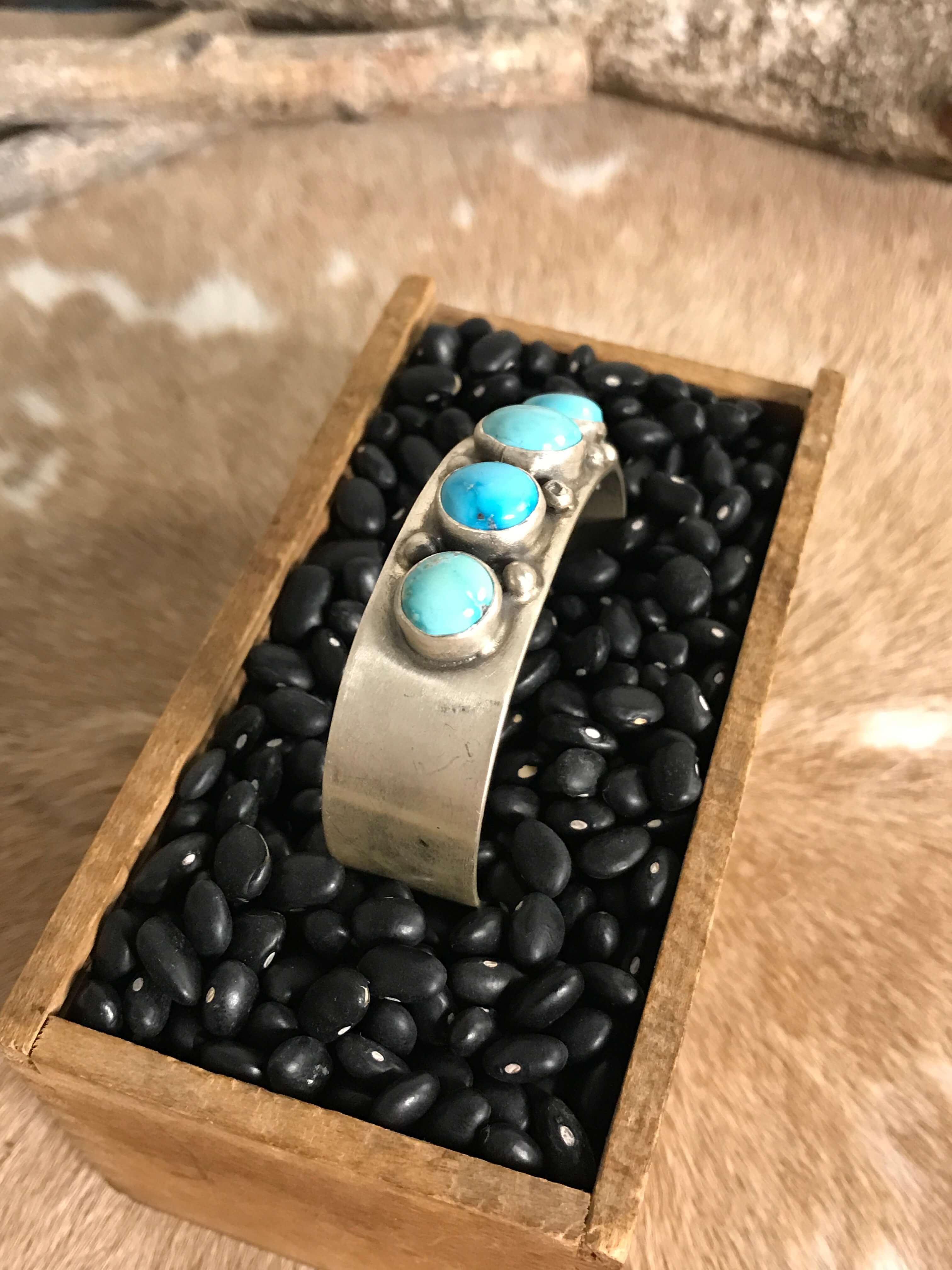 The Mission Bend Cuff-Bracelets & Cuffs-Calli Co., Turquoise and Silver Jewelry, Native American Handmade, Zuni Tribe, Navajo Tribe, Brock Texas