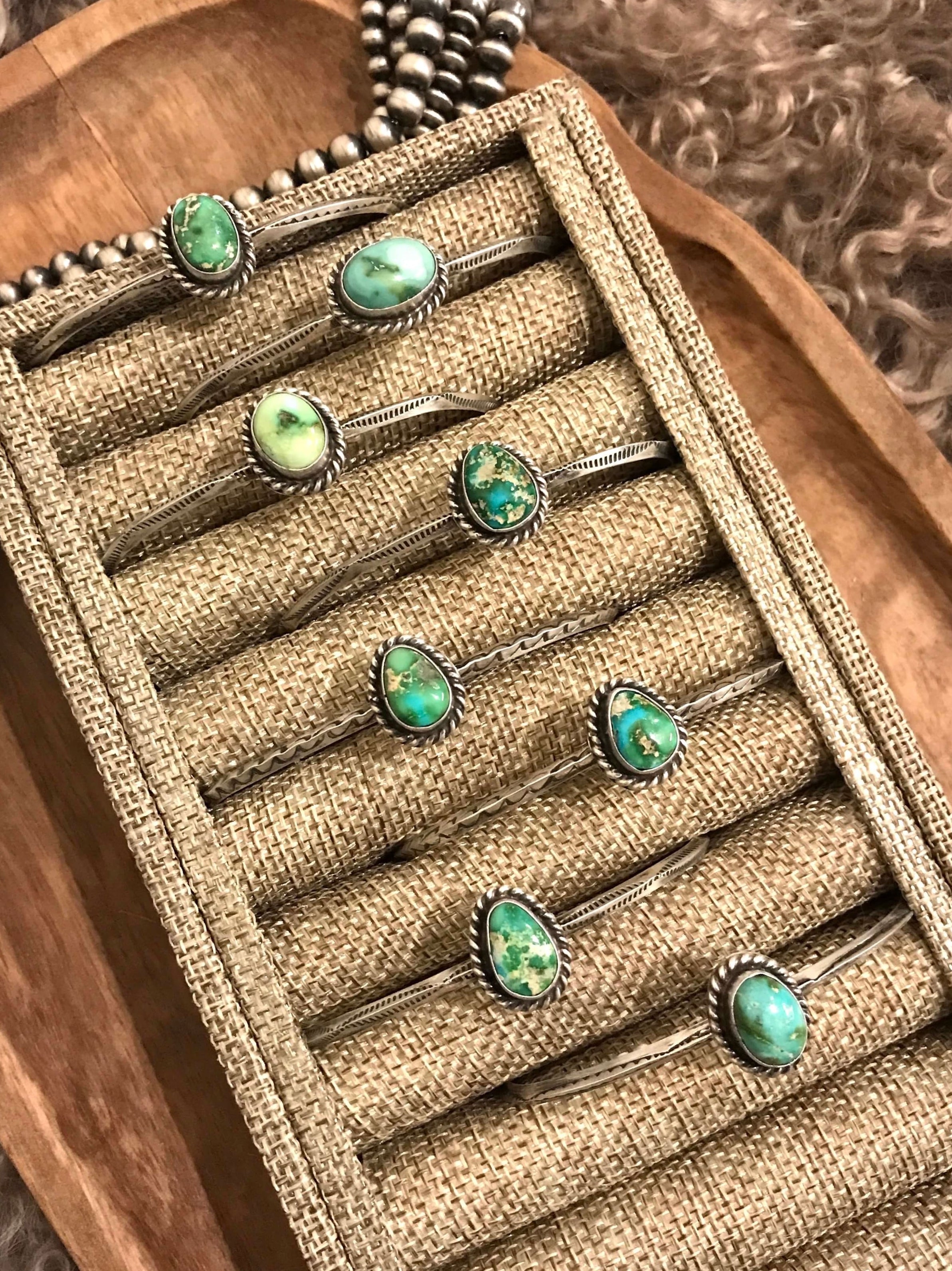 The Toledo Cuffs-Bracelets & Cuffs-Calli Co., Turquoise and Silver Jewelry, Native American Handmade, Zuni Tribe, Navajo Tribe, Brock Texas