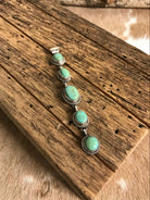 The Durango 5 Stone Lariat Pendant, 4-Necklaces-Calli Co., Turquoise and Silver Jewelry, Native American Handmade, Zuni Tribe, Navajo Tribe, Brock Texas