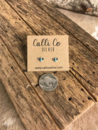 The Tehama Earrings-Earrings-Calli Co., Turquoise and Silver Jewelry, Native American Handmade, Zuni Tribe, Navajo Tribe, Brock Texas