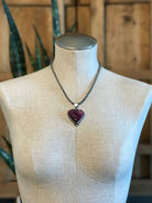 The Zillah Heart Pendants in Spiny-Pendants-Calli Co., Turquoise and Silver Jewelry, Native American Handmade, Zuni Tribe, Navajo Tribe, Brock Texas