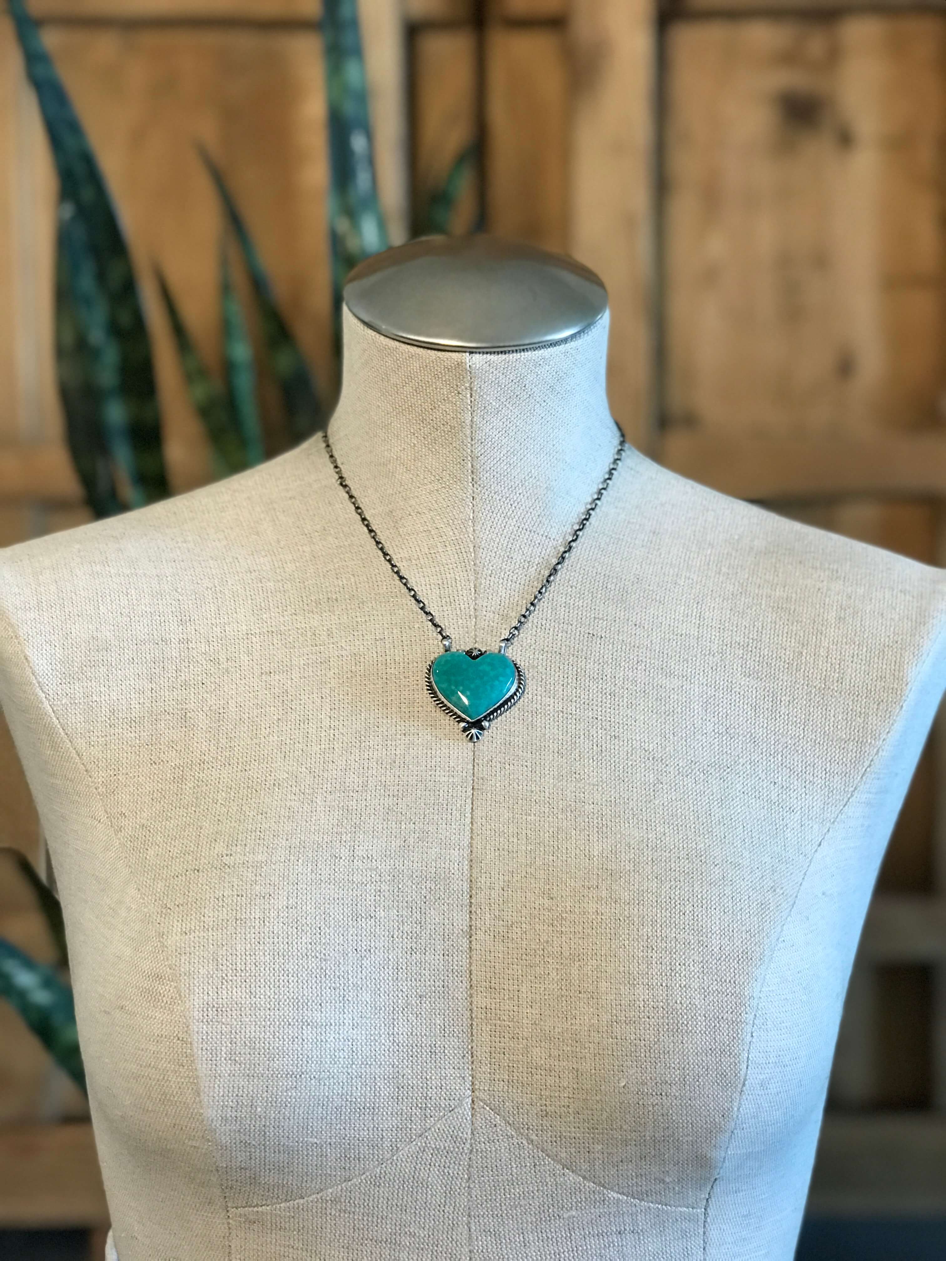 The Zebeck Turquoise Heart Necklaces – Calli Co. Silver