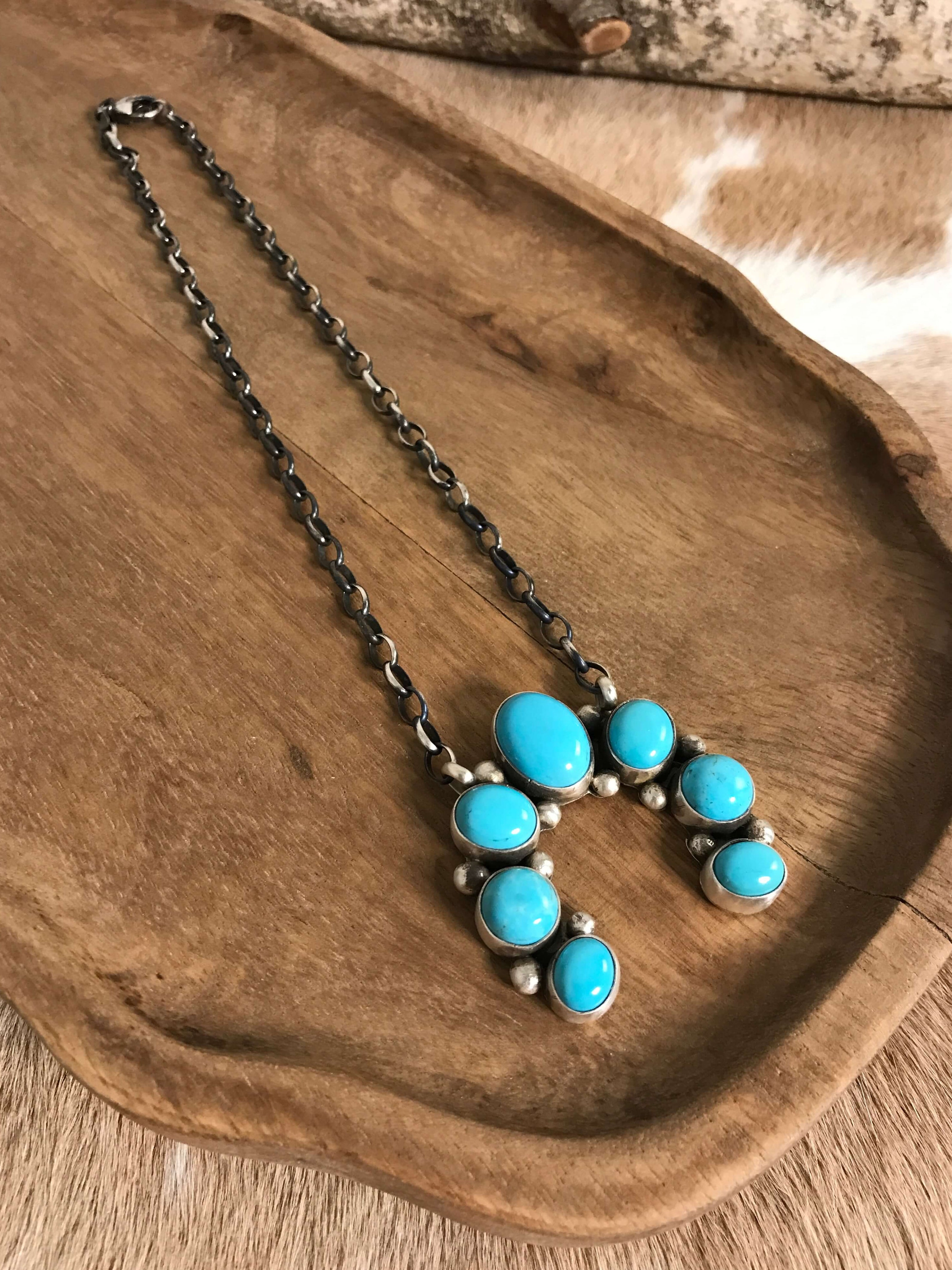 The Naja Necklace, 2-Necklaces-Calli Co., Turquoise and Silver Jewelry, Native American Handmade, Zuni Tribe, Navajo Tribe, Brock Texas