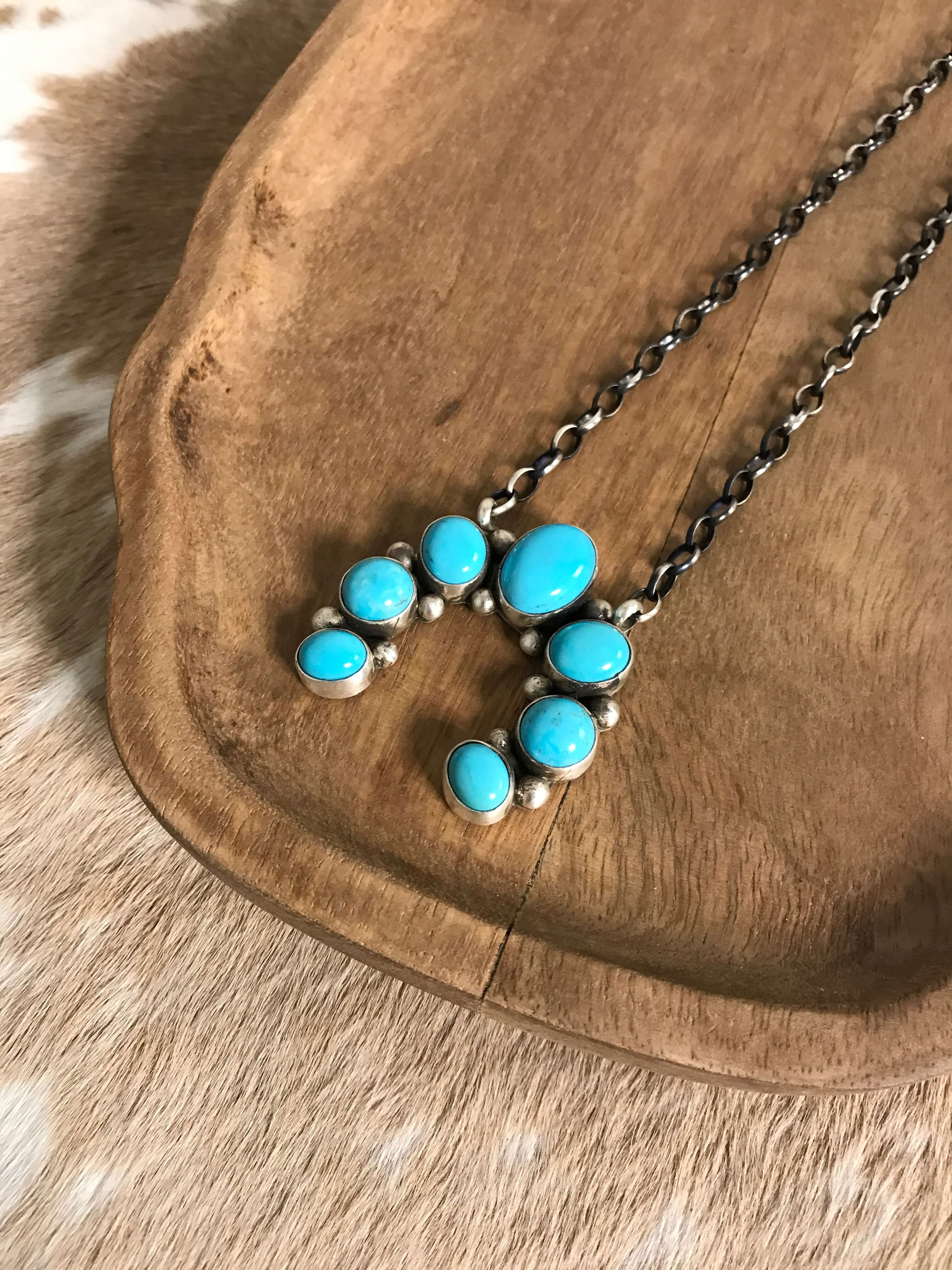 The Naja Necklace, 2-Necklaces-Calli Co., Turquoise and Silver Jewelry, Native American Handmade, Zuni Tribe, Navajo Tribe, Brock Texas