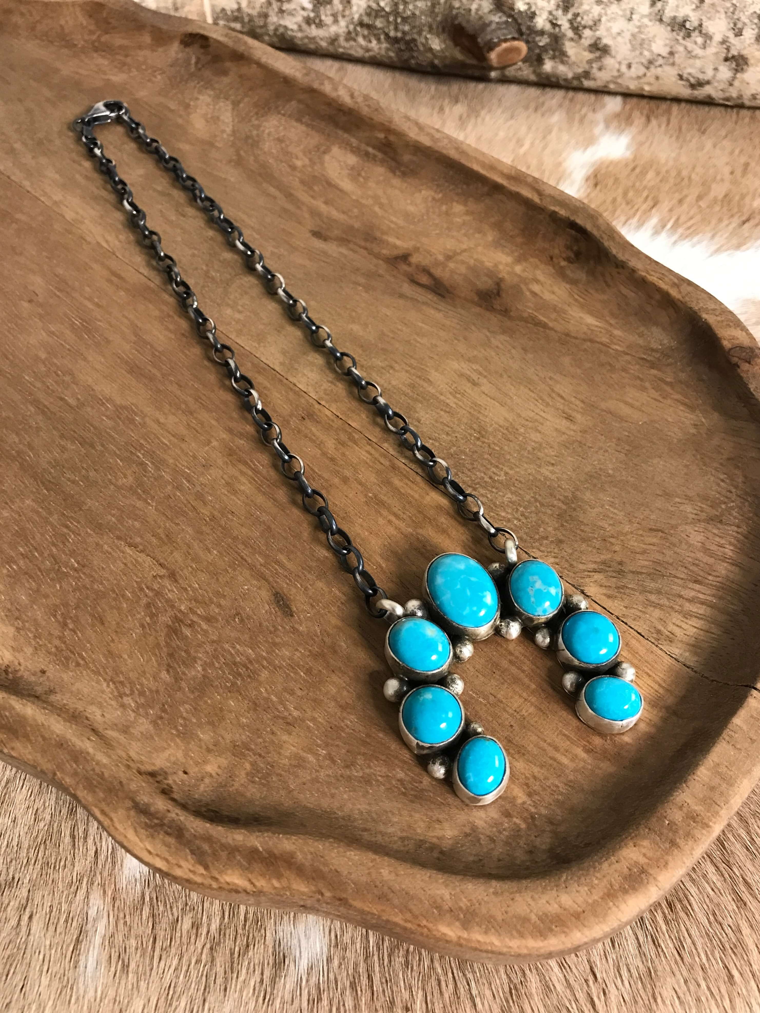 The Naja Necklace, 5-Necklaces-Calli Co., Turquoise and Silver Jewelry, Native American Handmade, Zuni Tribe, Navajo Tribe, Brock Texas