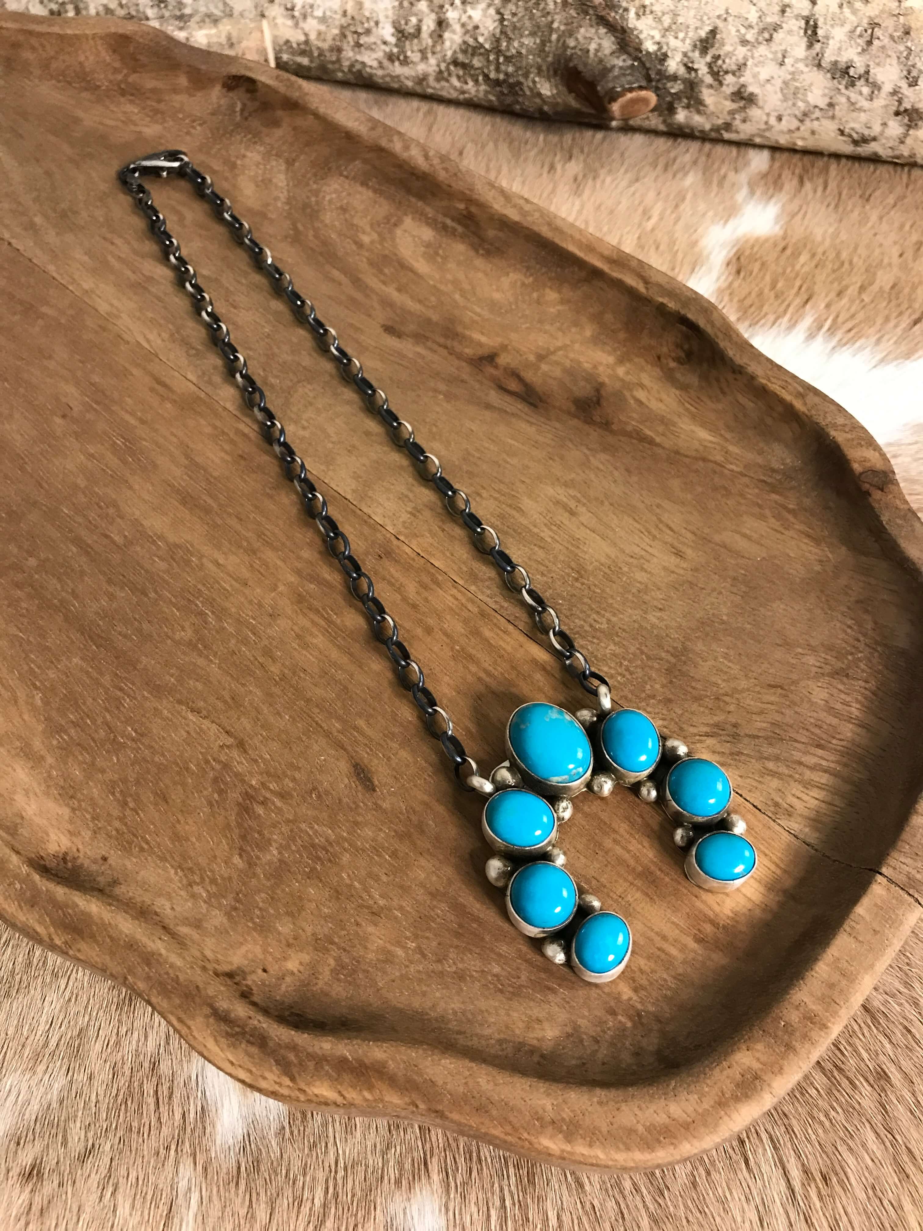 The Naja Necklace, 6-Necklaces-Calli Co., Turquoise and Silver Jewelry, Native American Handmade, Zuni Tribe, Navajo Tribe, Brock Texas