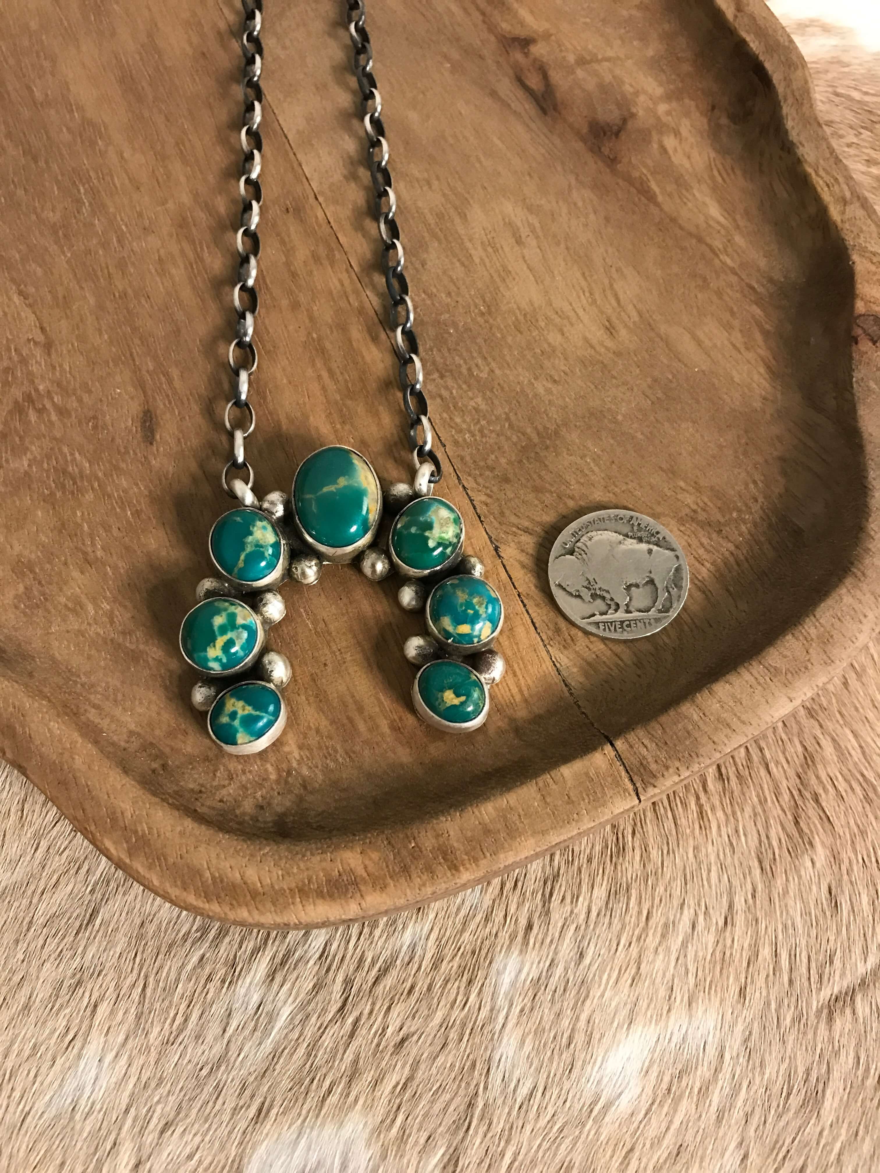 The Naja Necklace, 7-Necklaces-Calli Co., Turquoise and Silver Jewelry, Native American Handmade, Zuni Tribe, Navajo Tribe, Brock Texas