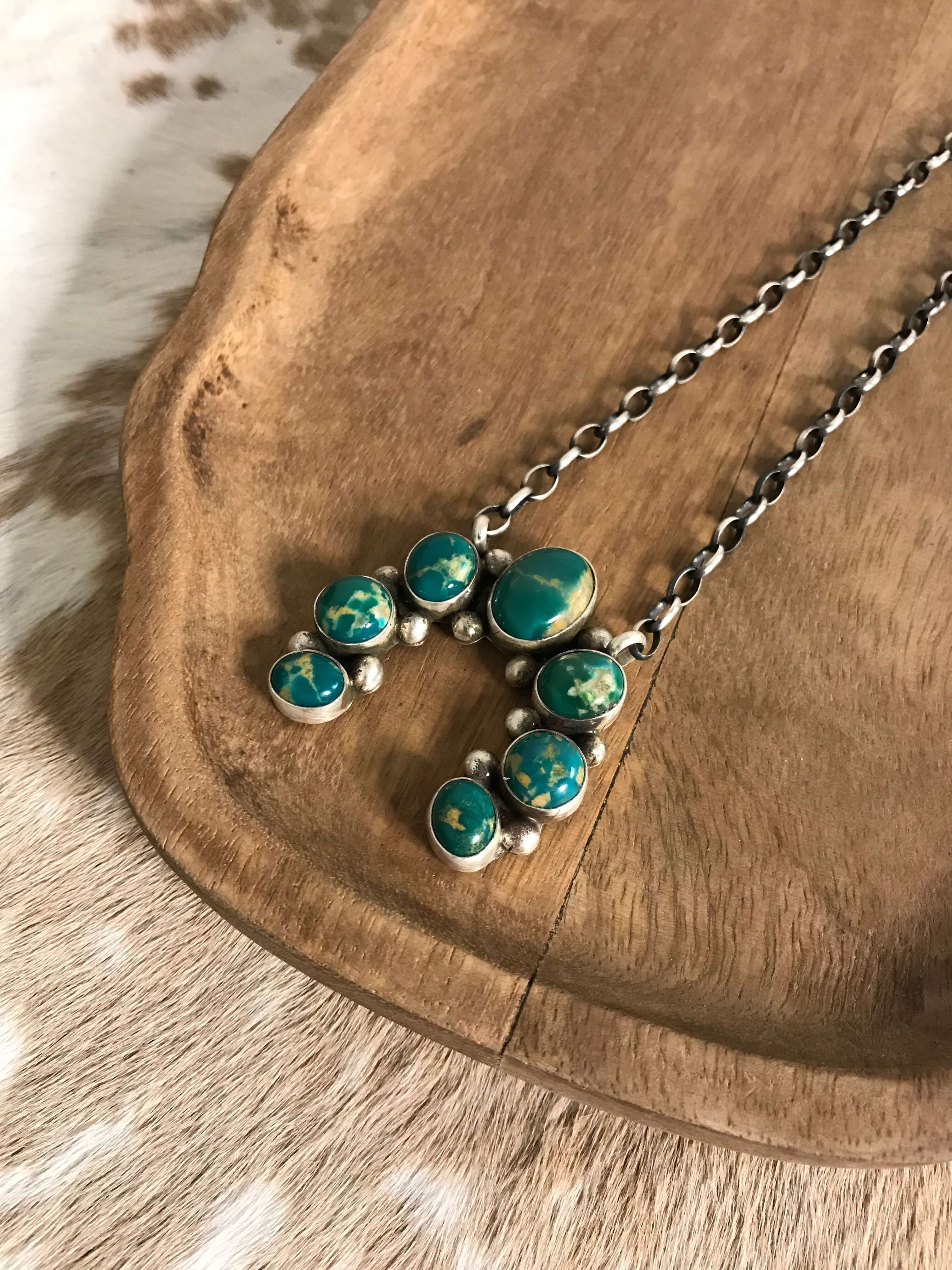 The Naja Necklace, 7-Necklaces-Calli Co., Turquoise and Silver Jewelry, Native American Handmade, Zuni Tribe, Navajo Tribe, Brock Texas