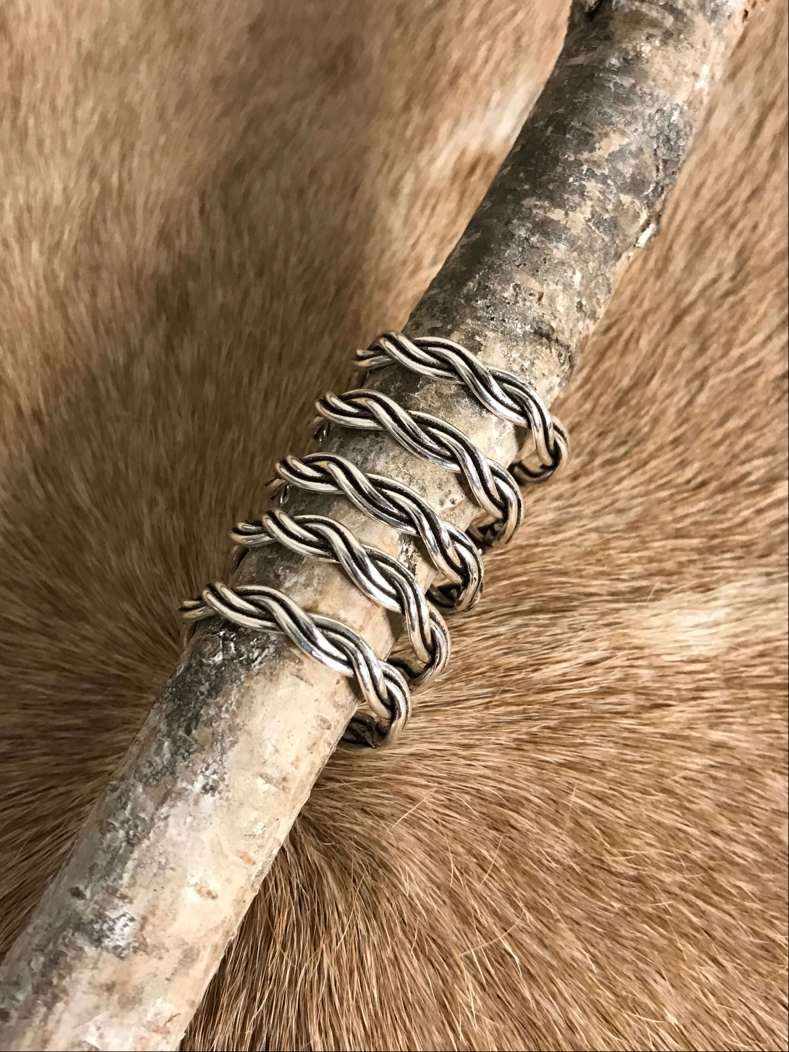 The Twine Ring-Rings-Calli Co., Turquoise and Silver Jewelry, Native American Handmade, Zuni Tribe, Navajo Tribe, Brock Texas