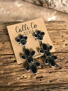The Bardot Dangle Earrings-Earrings-Calli Co., Turquoise and Silver Jewelry, Native American Handmade, Zuni Tribe, Navajo Tribe, Brock Texas