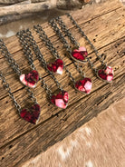 The Laramie Heart Necklaces xx-Necklaces-Calli Co., Turquoise and Silver Jewelry, Native American Handmade, Zuni Tribe, Navajo Tribe, Brock Texas