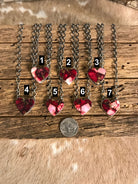 The Laramie Heart Necklaces xx-Necklaces-Calli Co., Turquoise and Silver Jewelry, Native American Handmade, Zuni Tribe, Navajo Tribe, Brock Texas