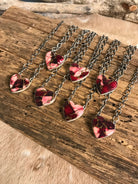 The Laramie Heart Necklaces xx-Necklaces-Calli Co., Turquoise and Silver Jewelry, Native American Handmade, Zuni Tribe, Navajo Tribe, Brock Texas