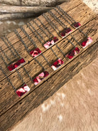 The Monaca Dahlia Rose Necklaces-Necklaces-Calli Co., Turquoise and Silver Jewelry, Native American Handmade, Zuni Tribe, Navajo Tribe, Brock Texas