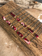 The Monaca Dahlia Rose Necklaces-Necklaces-Calli Co., Turquoise and Silver Jewelry, Native American Handmade, Zuni Tribe, Navajo Tribe, Brock Texas