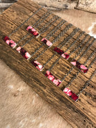 The Monaca Dahlia Rose Necklaces-Necklaces-Calli Co., Turquoise and Silver Jewelry, Native American Handmade, Zuni Tribe, Navajo Tribe, Brock Texas