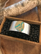 The Belle River Royston Turquoise Cuff, 5-Bracelets & Cuffs-Calli Co., Turquoise and Silver Jewelry, Native American Handmade, Zuni Tribe, Navajo Tribe, Brock Texas