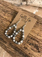The Caprice Hoop Earrings-Earrings-Calli Co., Turquoise and Silver Jewelry, Native American Handmade, Zuni Tribe, Navajo Tribe, Brock Texas